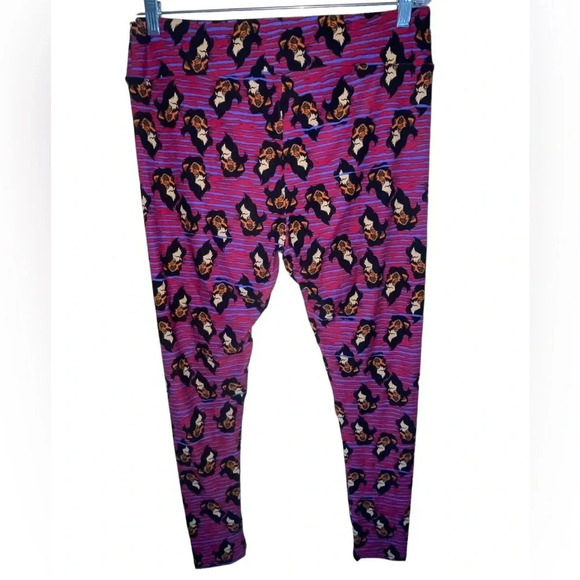 Lularoe Disney Lion King Scar Leggings Pants Size Tall And Curvy Villain Rare - Picture 2 of 5